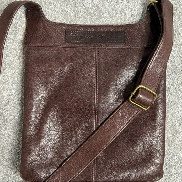๐ VINTAGE fossil brown leather crossbody bag - Picture 7 of 16